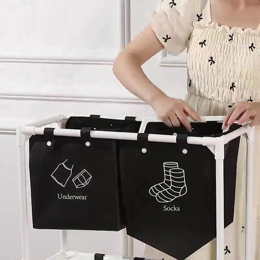 سلة غسيل بثلاث طبقات