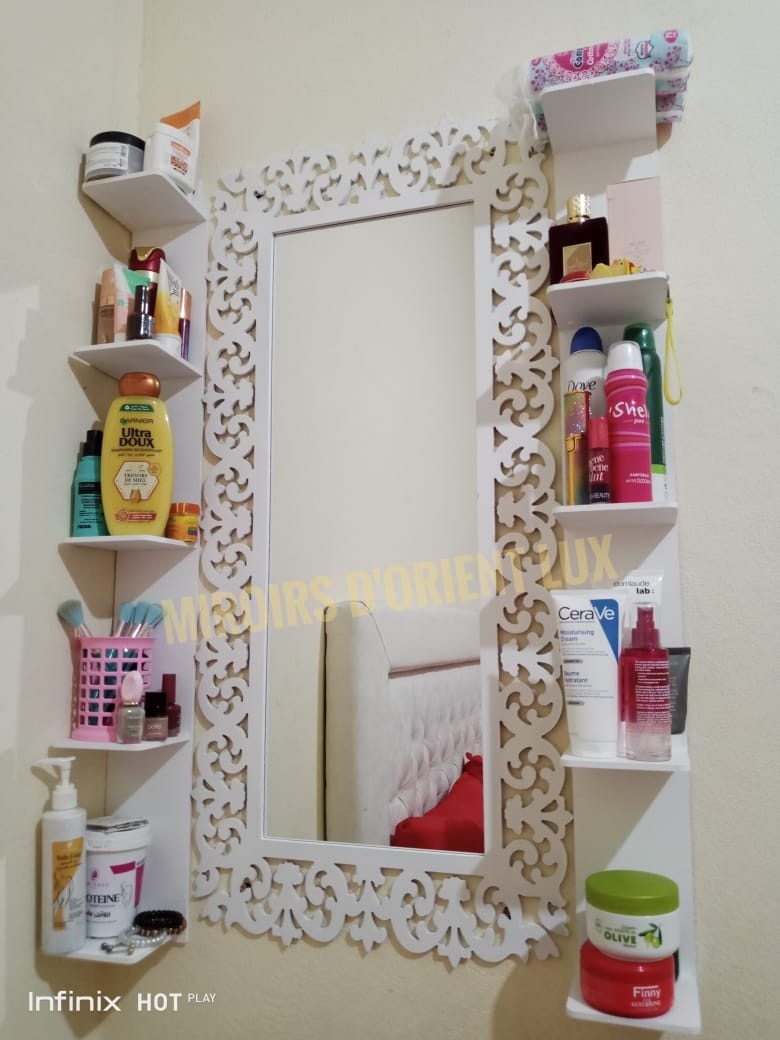 Miroir du lux مرآة + 2 رفوف