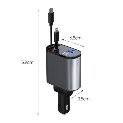 شاحن سيارة قابل للسحب